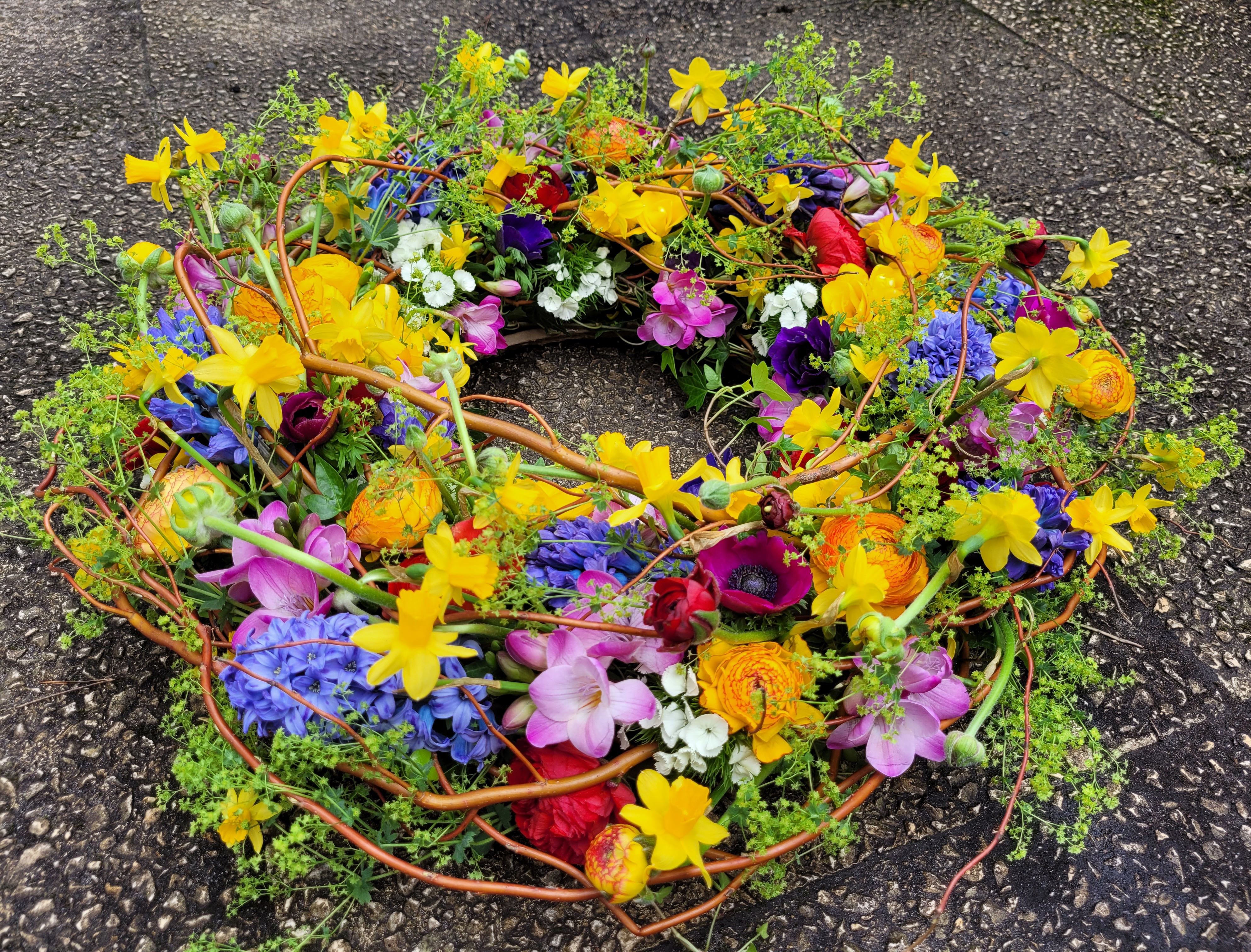 Blütenkranz Trauerfloristik