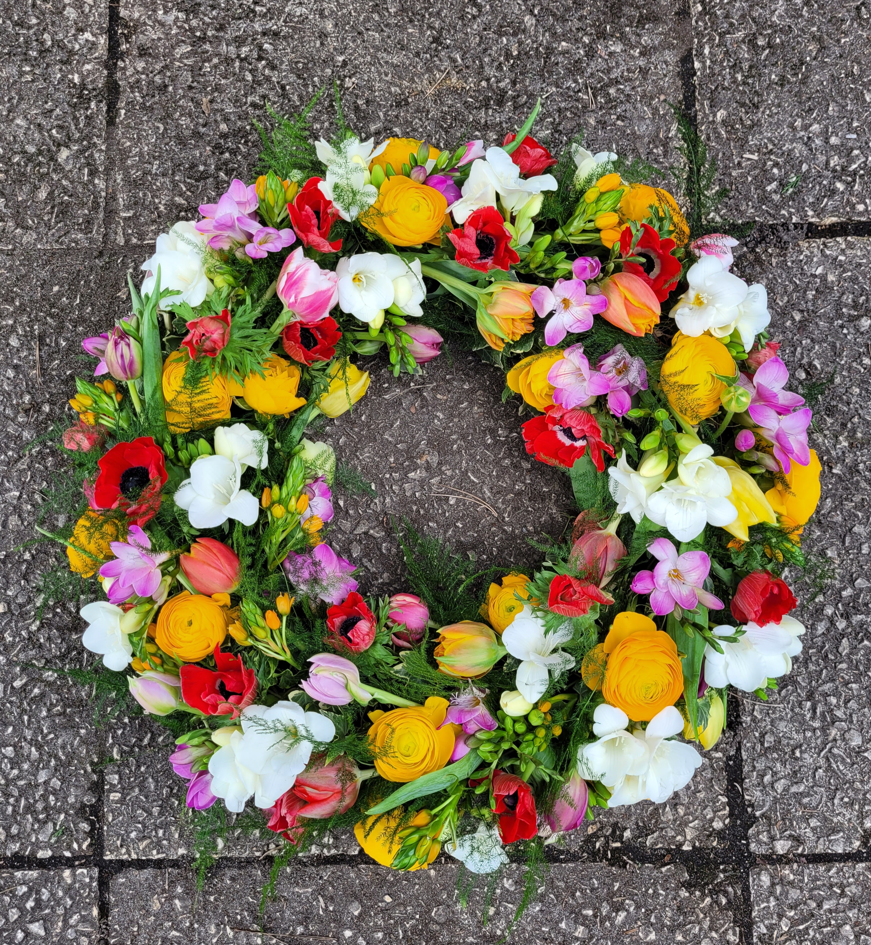 Blütenkranz Trauerfloristik