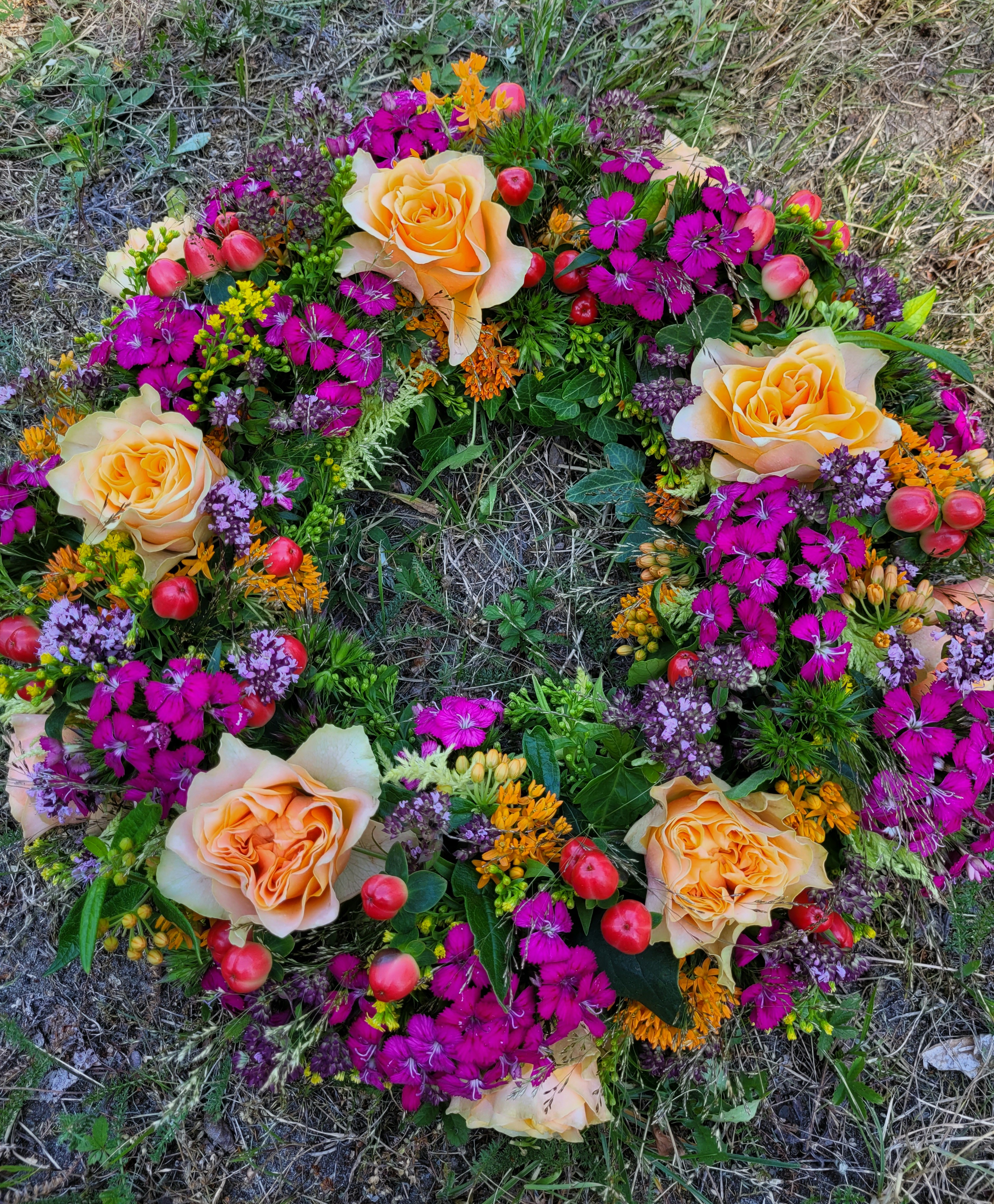 Blütenkranz Trauerfloristik