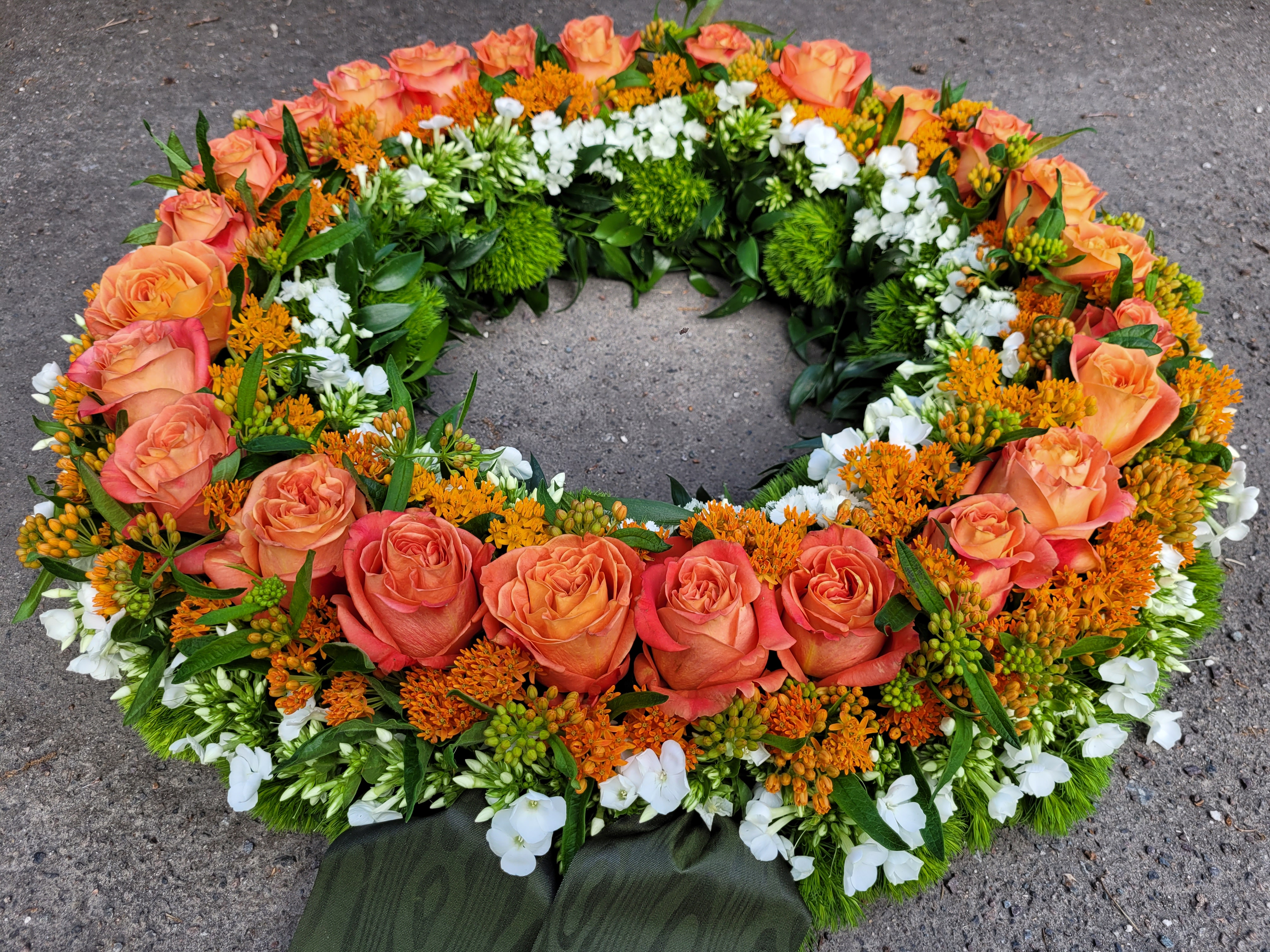 Blütenkranz Trauerfloristik