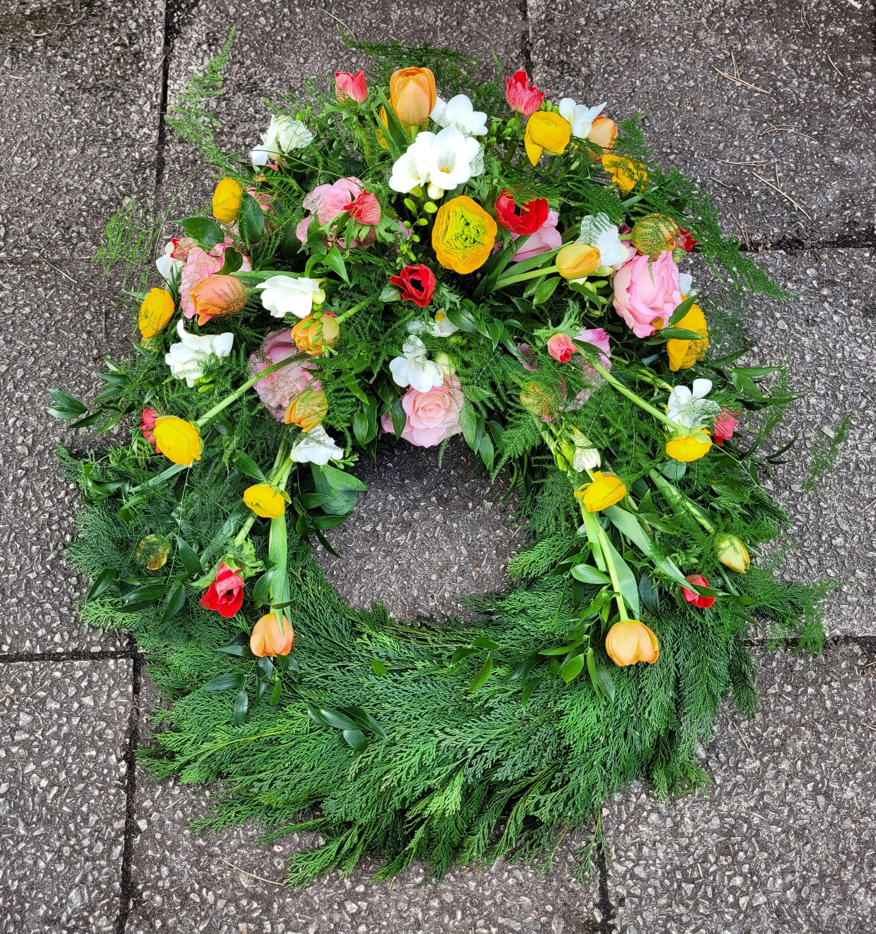 Thujakranz Trauerfloristik